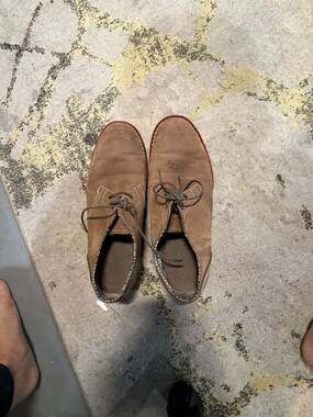 Original Penguin Men's Brown Suede Oxford Shoes